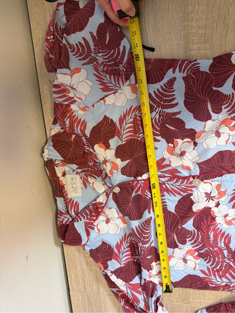 The Cat's Pajamas tropical floral print pajama 100% cotton sz XL - Picture 7 of 10